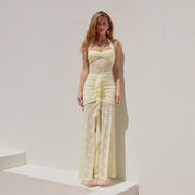 Butter Yellow Flowy Dress