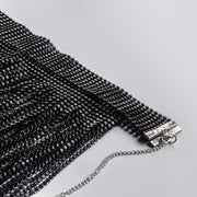 Rhinestone chain skirts