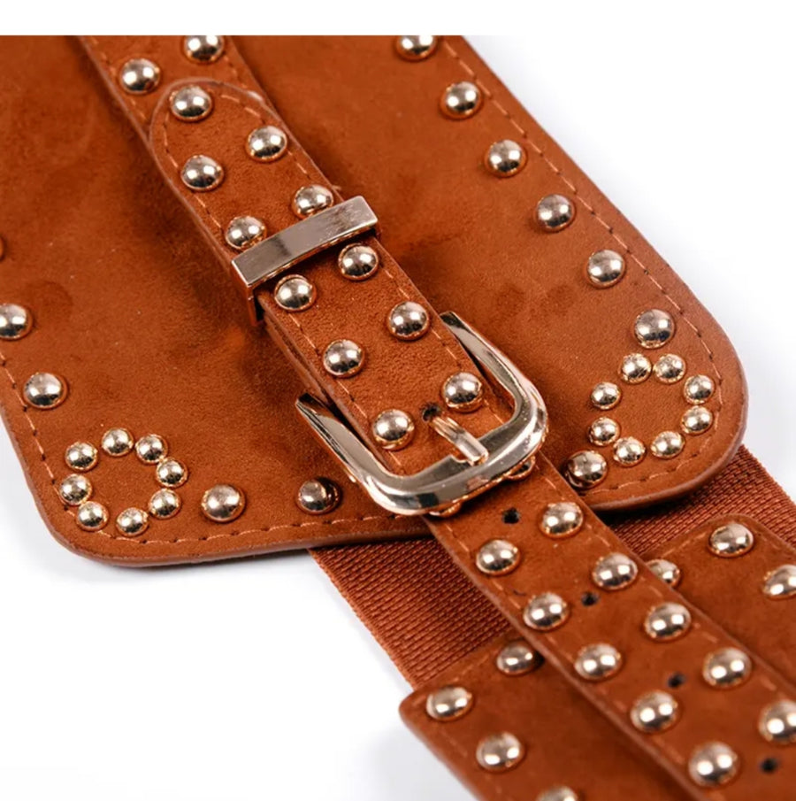 Leather waistband