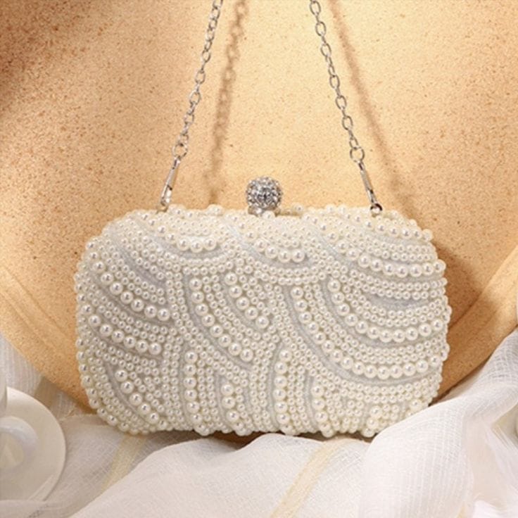 Alloy Cage Pearl Clutch