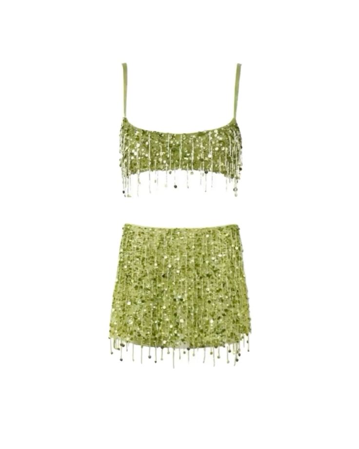 Glittering tropical set