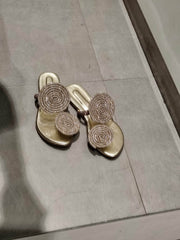 Rhinestone Party Sandals (Golden) - GPLT