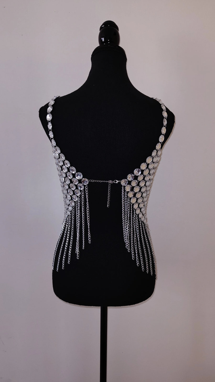 Silver Rhinestone Top
