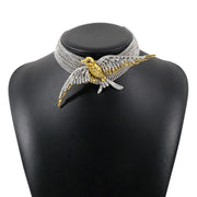 Rhinestone Bird  Necklace
