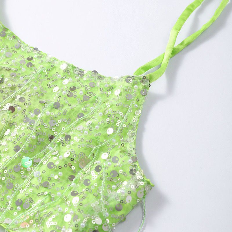 Glittering tropical set