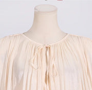 Ruffled White Dress