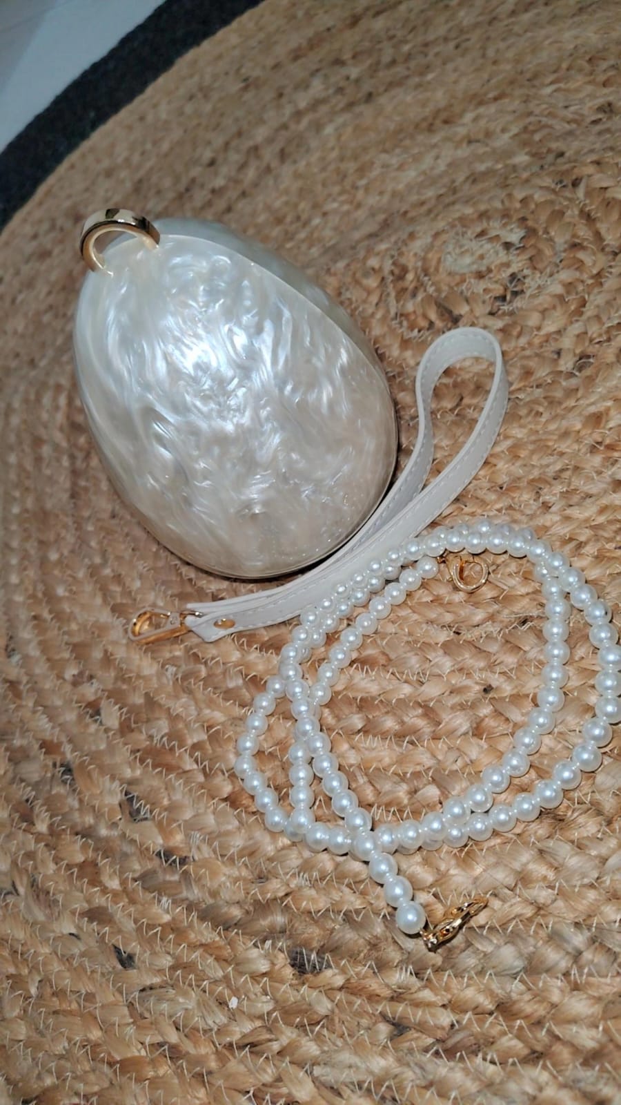 Pearl Oblique Bag/clutch