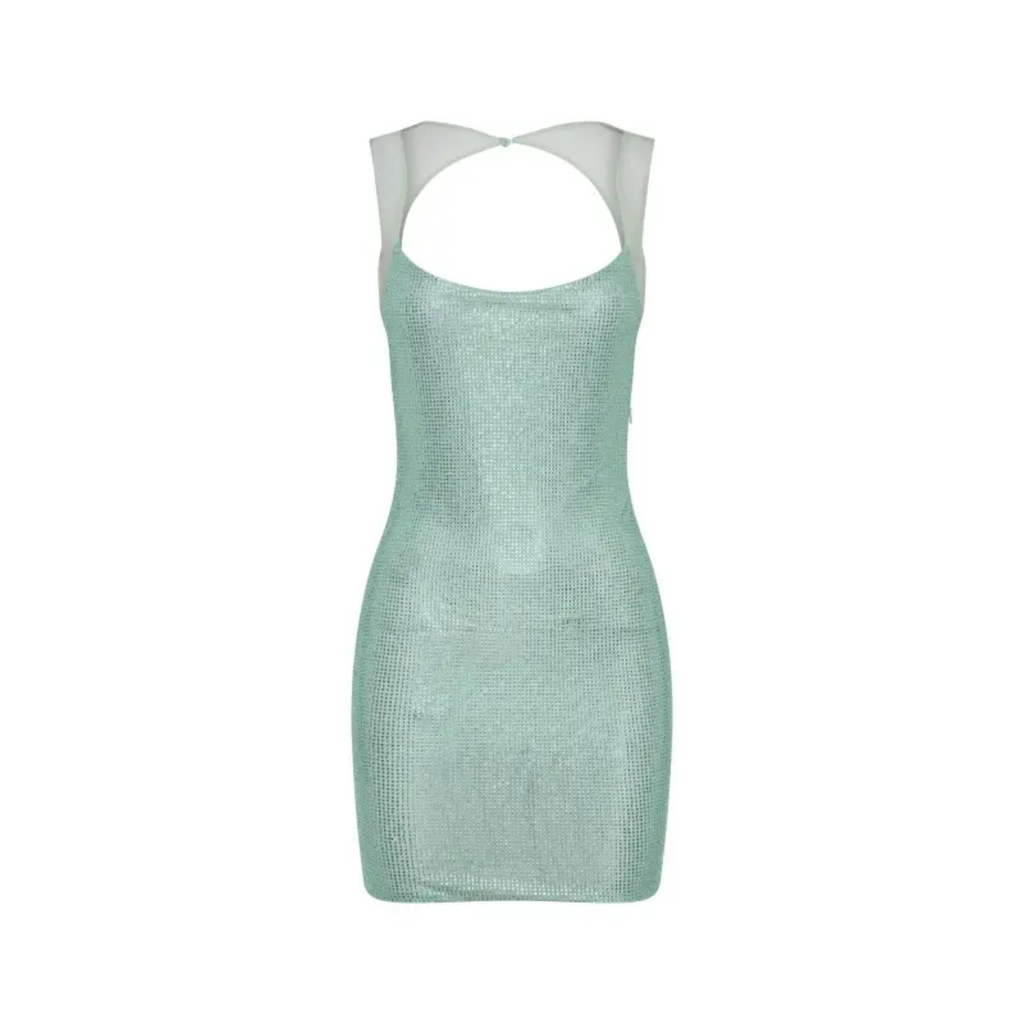 Mint Green Rhinestone Birthday Dress – GPLT