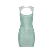 Mint Green Rhinestone Birthday Dress