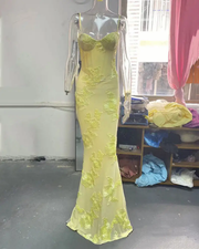 Flower Print Long Dress