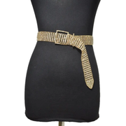Rhinestone Lady Belt Golden