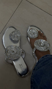 Rhinestone Party Sandals