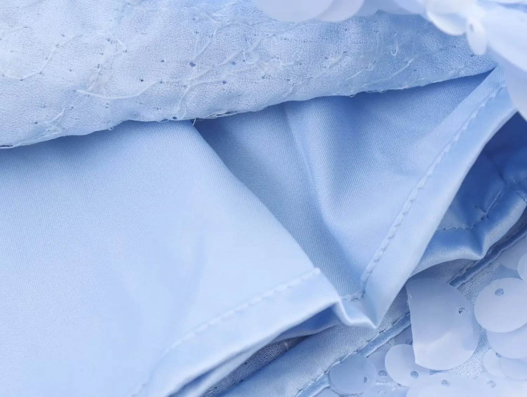 Blue Sequin Skirt