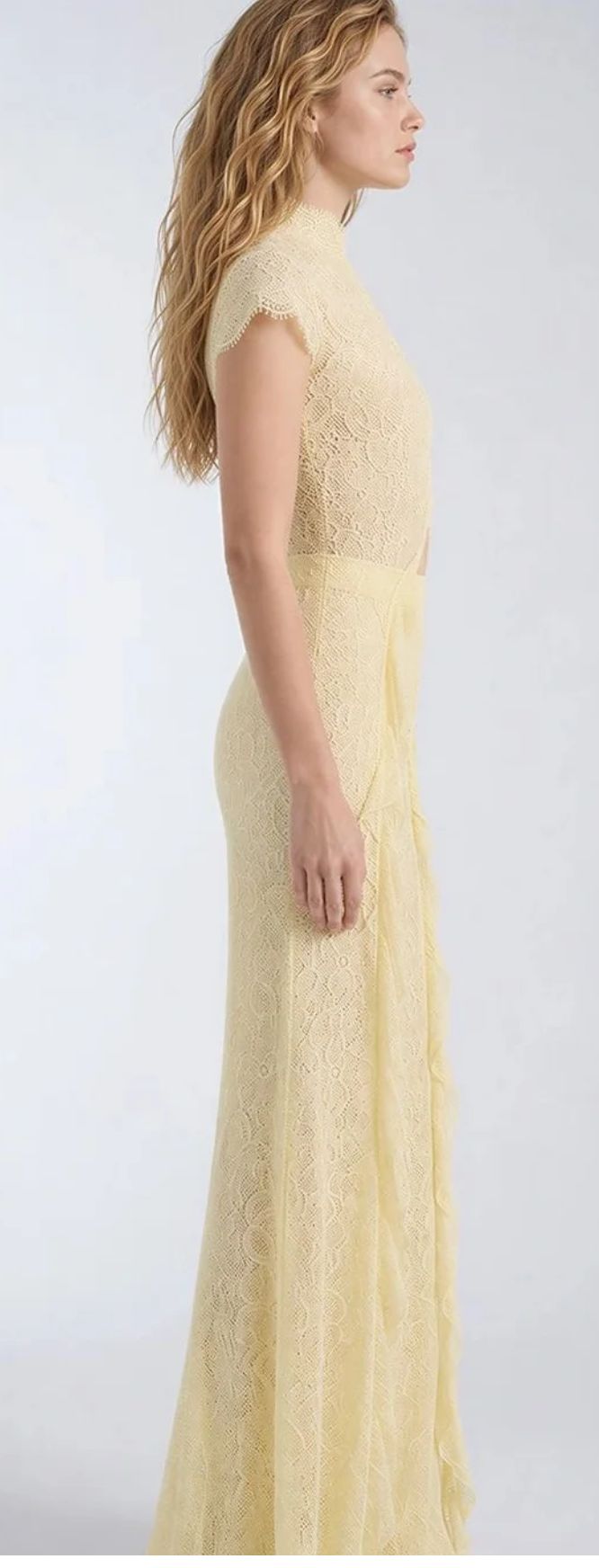 Yellow Lace Coord Set