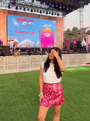 Magenta Pink Sequin Skirt