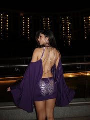 Butterfly Chain Backless Dress