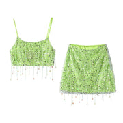 Glittering tropical set
