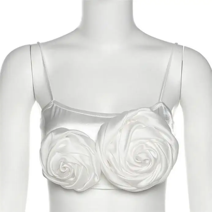 White Flower women's tank top