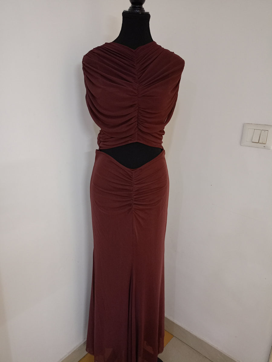 Brown Flair Gown