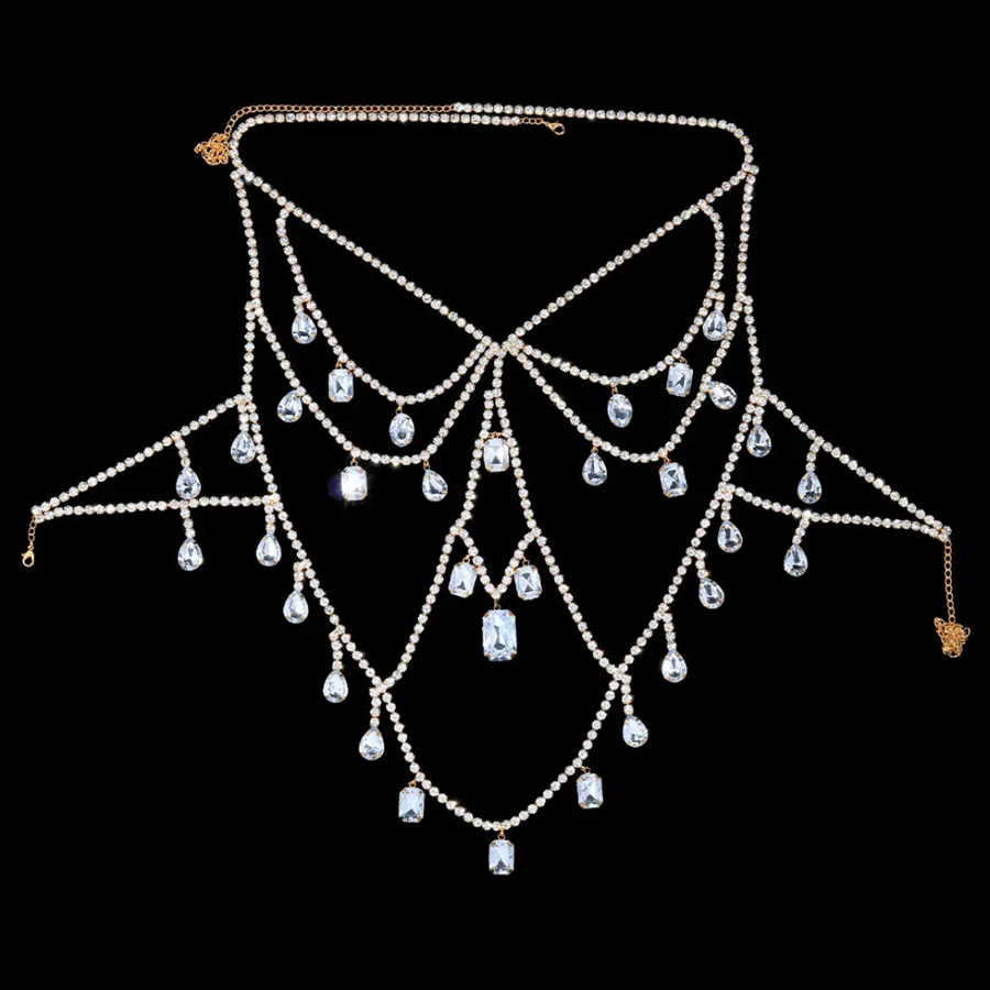 Rhinestone Pendant Body chain Accessory