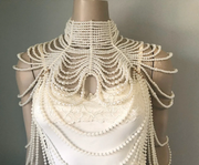 Pearl shawl Body Chain