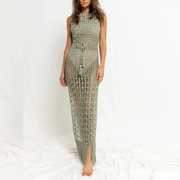 Crochet Green Beach Cover Up