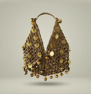 Gold Coin Crochet Tote Bag