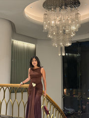 Brown Party Dress