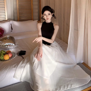 Black and White Maxi Dress