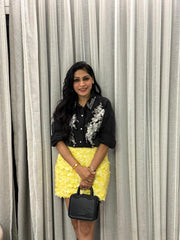 Yellow Sequin Skirt