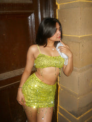 Glittering tropical set