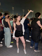 Shiny Zipper Sequin Shorts