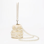 White Cake  shape clutch