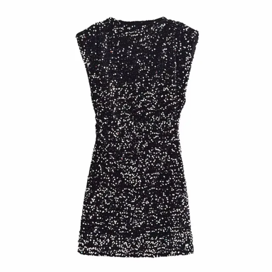 Sequined Sleeveless Dress