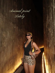 Leapord Print Mini short