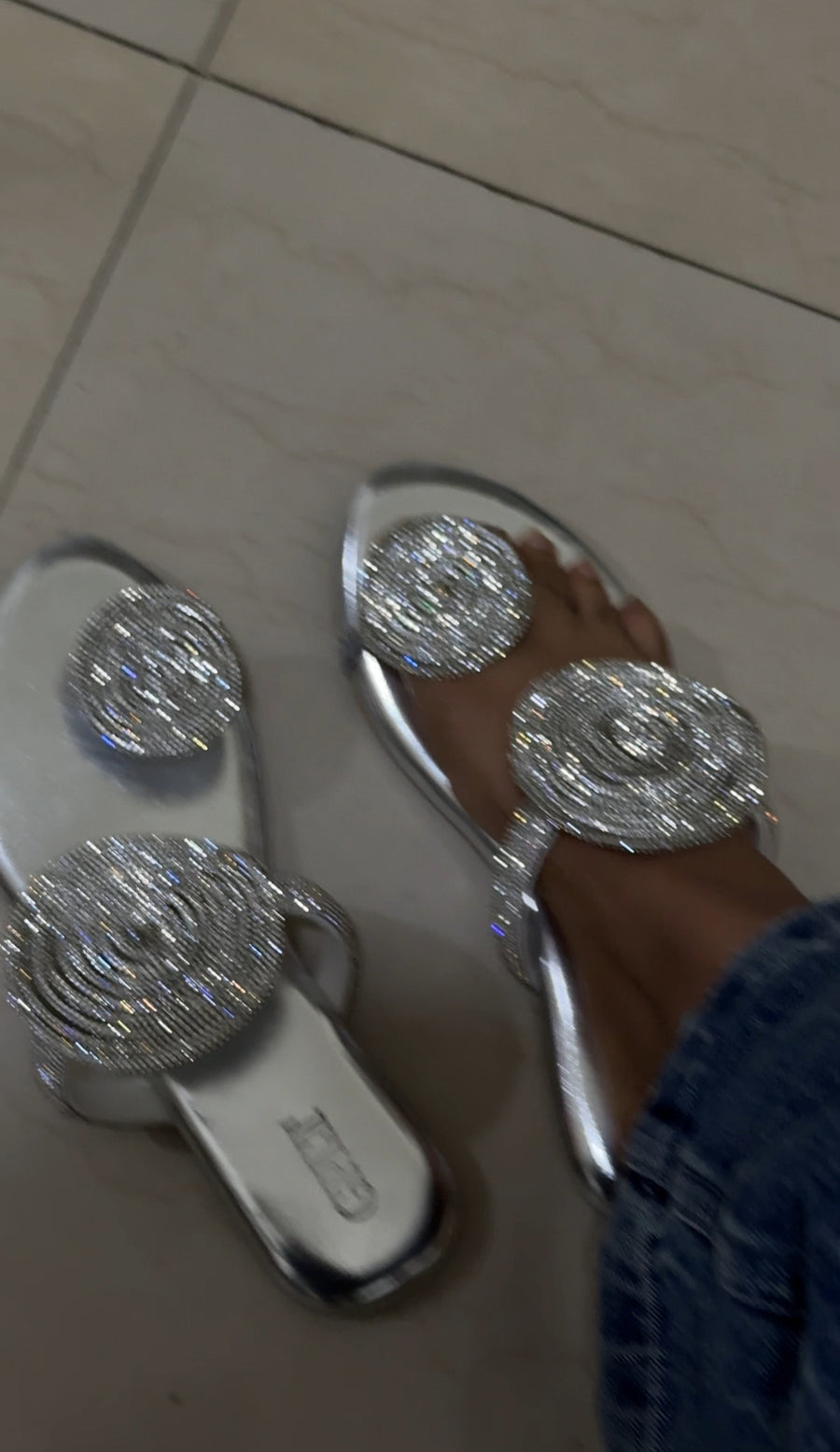 Rhinestone Party Sandals