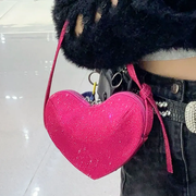 Rhinestone Heart Bag
