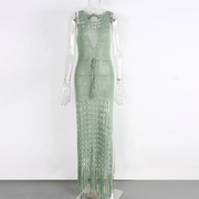 Crochet Green Beach Cover Up