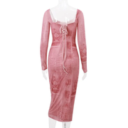 Pink full sleeves Dress