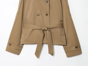 Khaki Cropped Coat