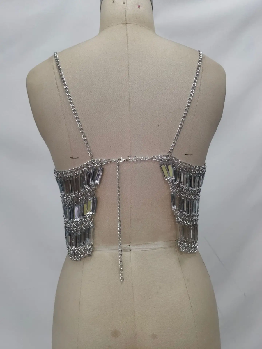 Multi layer Body Chain Acrylic Top
