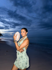 Sequin Backless Mini Dress