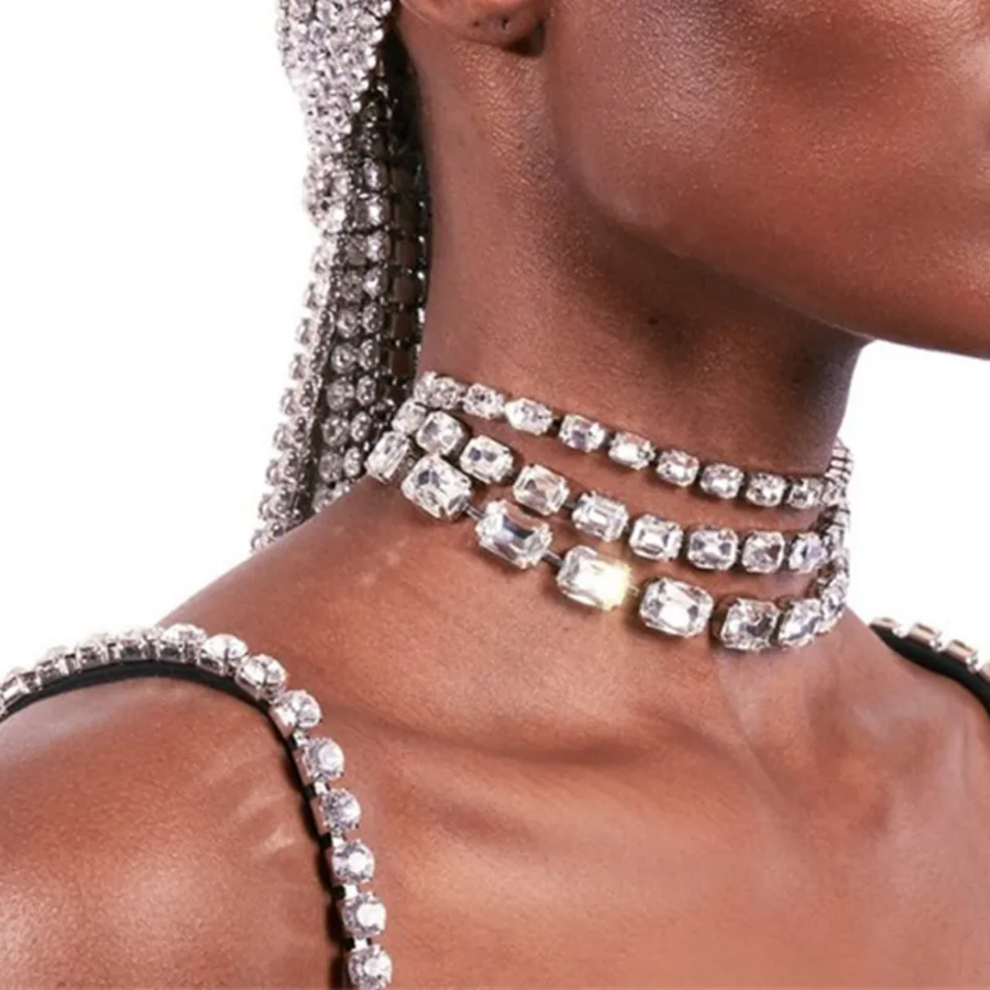 Sparkling Rhinestone Choker
