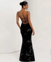 Flower Print Long Dress