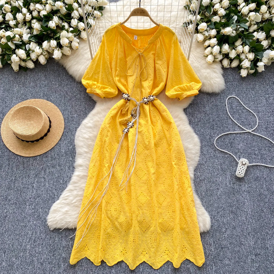 Cotton Eyelet Dress