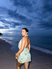 Sequin Backless Mini Dress