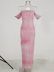 Pink rhinestone Dress