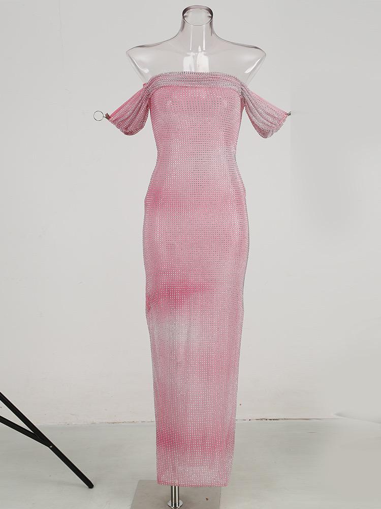 Pink rhinestone Dress