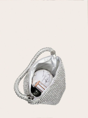 Silver Rhinestone Bag