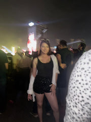 Shiny Zipper Sequin Shorts